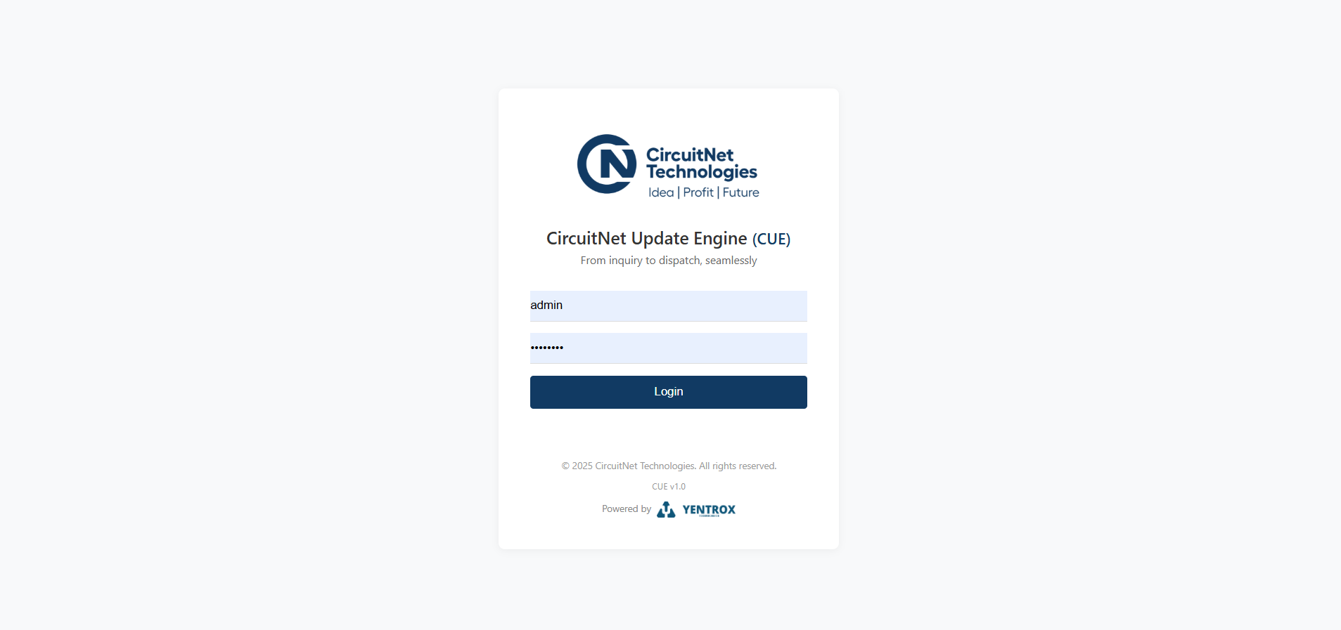 Login Page